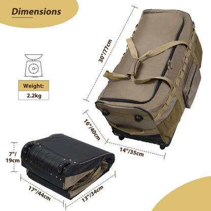 REDCAMP 85L/120L/140L Foldable Duffle Bag with Wheels, Large Travel Duffel Bag