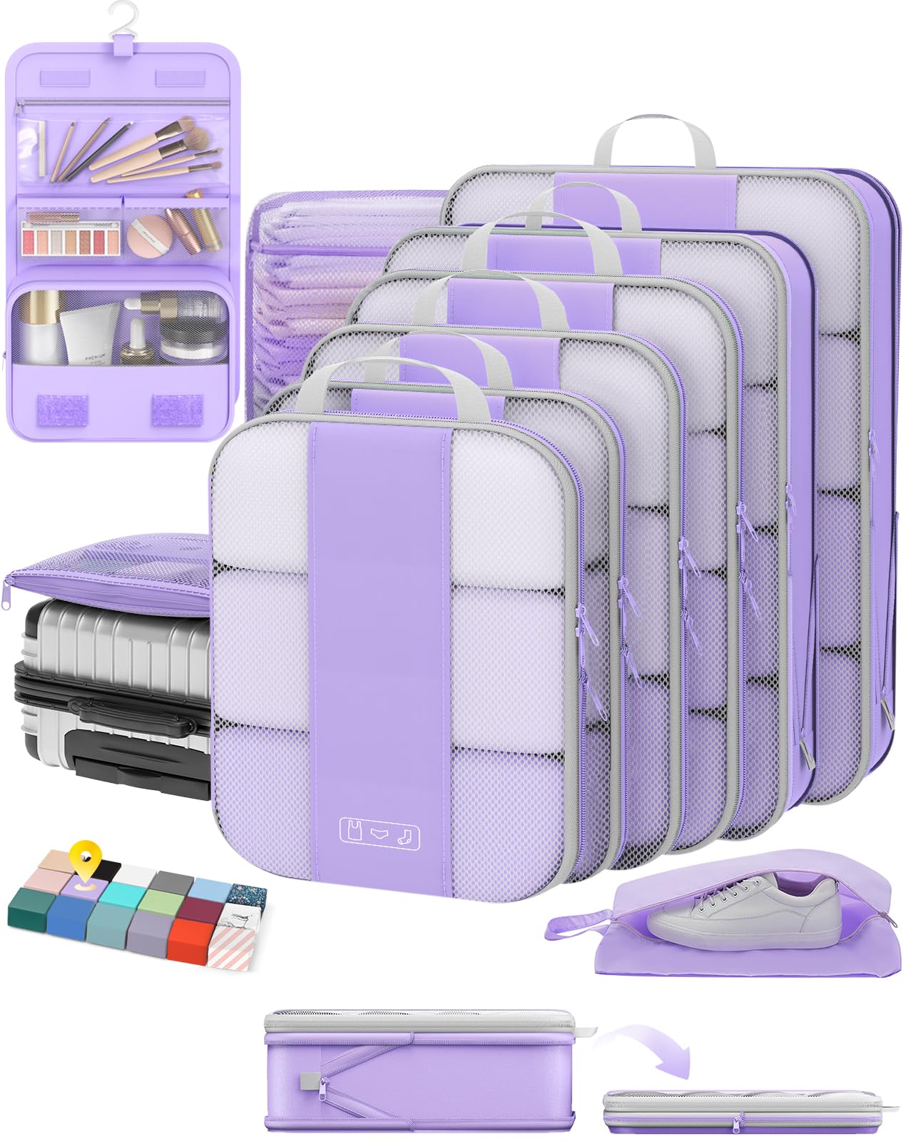 OlarHike Compression Packing Cubes Garment Bags