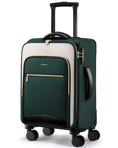 LOVEVOOK Carry on Luggage Lightweight Suitcase with DOUBLE Spinner Wheels and TSA Lock for Women