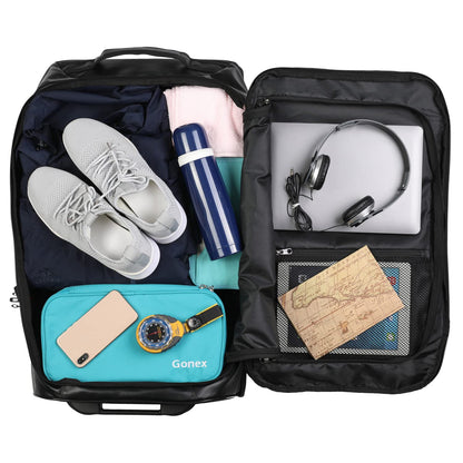 Gonex Rolling Duffle Bag with Wheels, 30L 70L 100L Water Repellent Wheeled Travel Duffel Luggage with Rollers