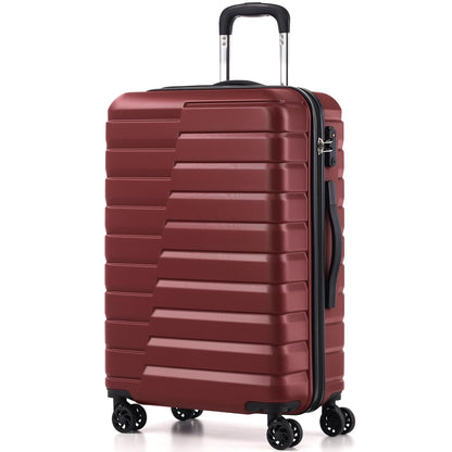 Coolife Luggage Suitcase Luggage set PC ABS TSA Lock Spinner Carry on 3 Piece Sets