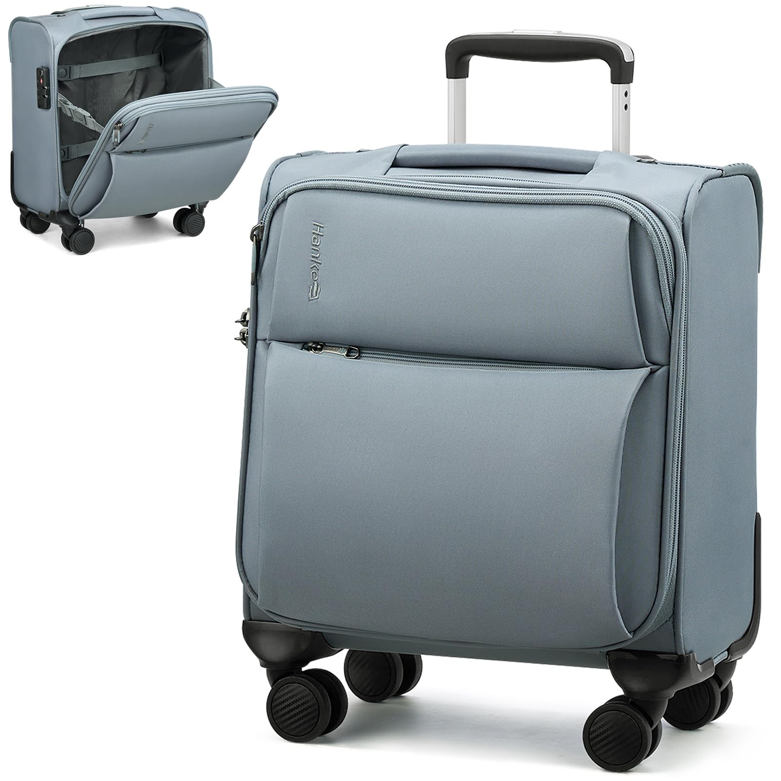 Hanke Softside Expandable Luggage 16/20/24/28 Inch Carry On Luggage for Travel Checked Luggage Suitcases with Wheels TSA Luggage Large Suitcase