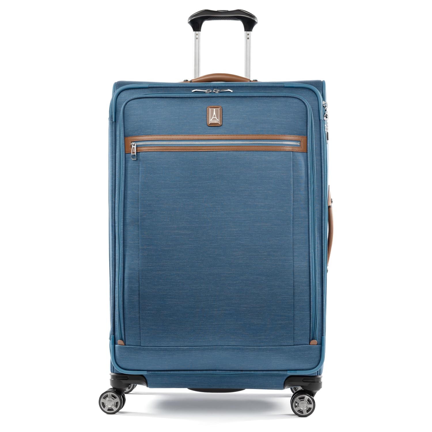 Travelpro Platinum Elite Softside Expandable Checked Luggage, 8 Wheel Spinner Large Suitcase, TSA Lock, Men and Women