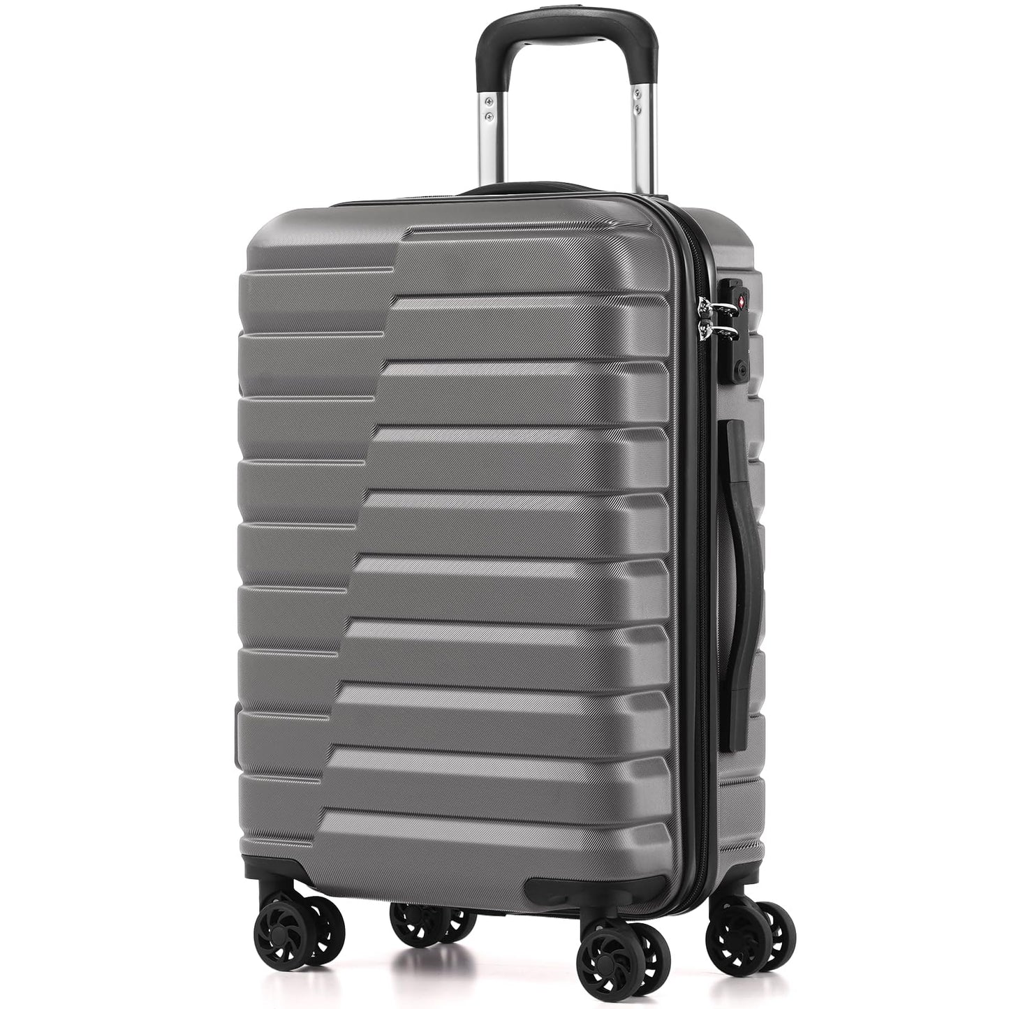 Coolife Luggage Suitcase Luggage set PC ABS TSA Lock Spinner Carry on 3 Piece Sets