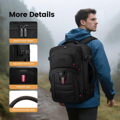 LOVEVOOK 40L Travel Backpack for Men,Airline Approved Carry On Bag with 3 Packing Cubes,TSA Friendly Personal Item Backpack