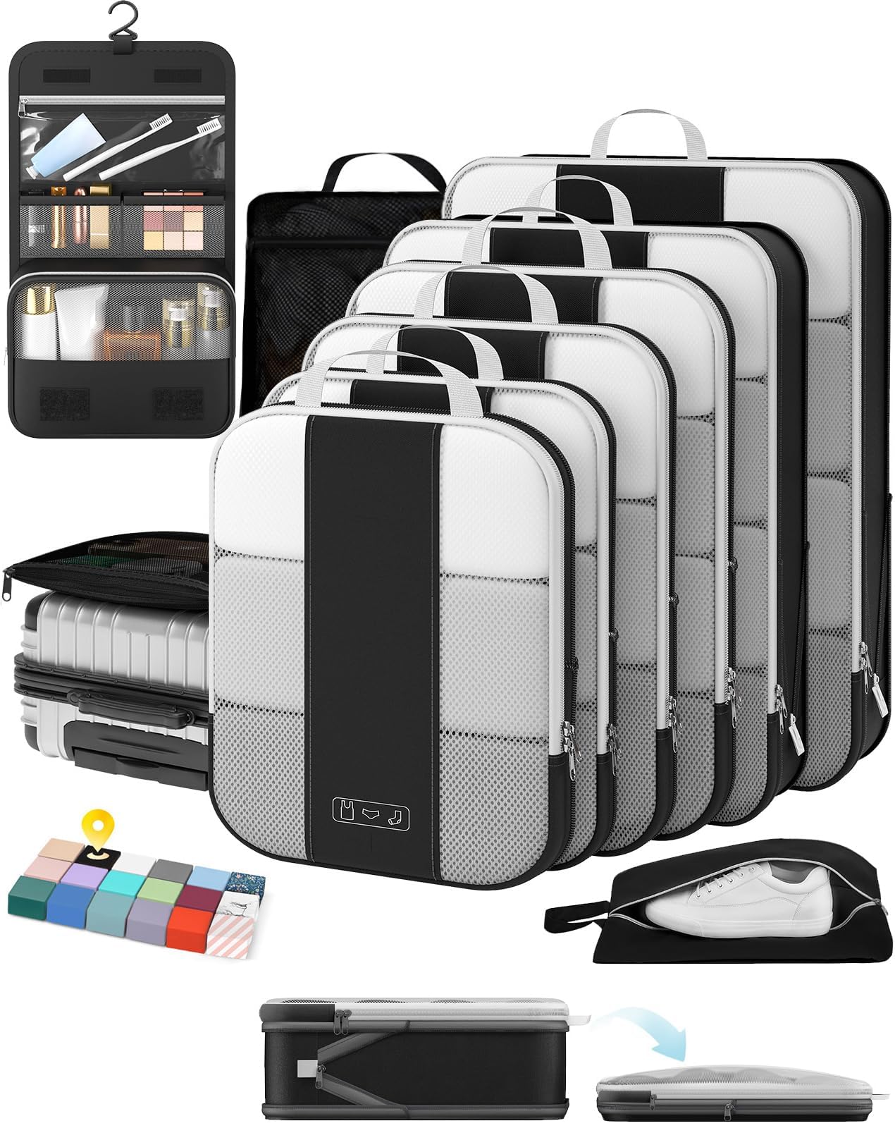 OlarHike Compression Packing Cubes Garment Bags