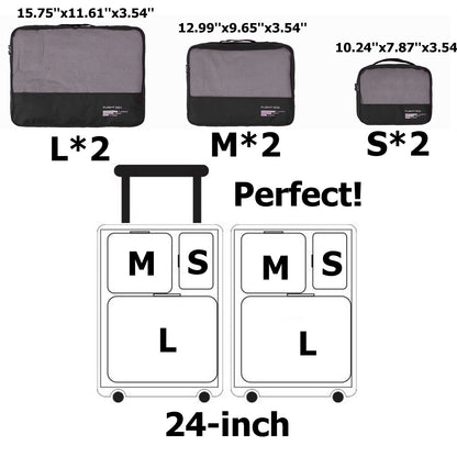 Packing Cubes Set Travel Luggage Organizers Suitcase Lightweight Accessories
