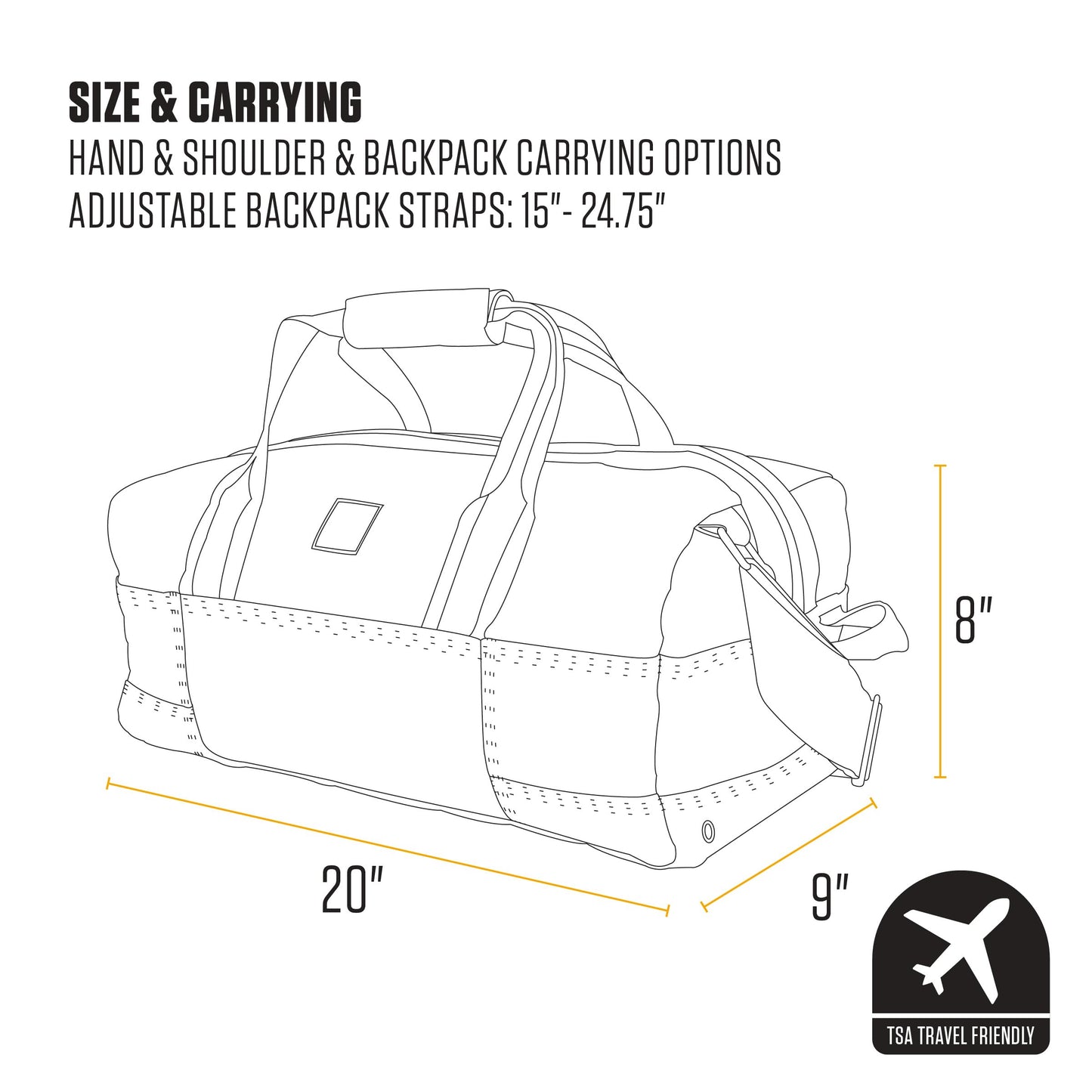 Carhartt Classic Duffels, Heavy-Duty Bag for Jobsite, Gym and Travel