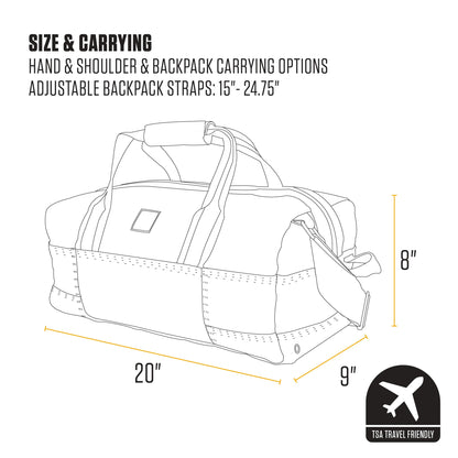 Carhartt Classic Duffels, Heavy-Duty Bag for Jobsite, Gym and Travel