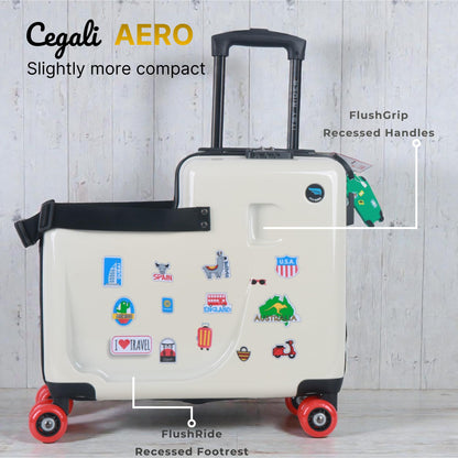 Cegali Itsy Rider Kids Ride-on Suitcase with Spinner Wheels
