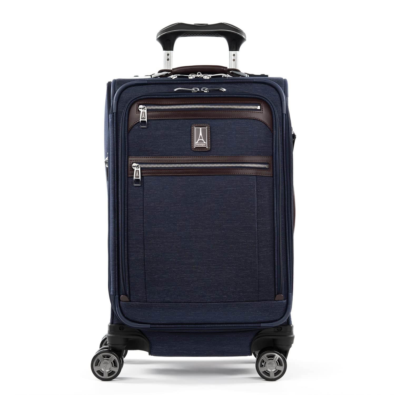 Travelpro Platinum Elite Softside Expandable Checked Luggage, 8 Wheel Spinner Large Suitcase, TSA Lock, Men and Women