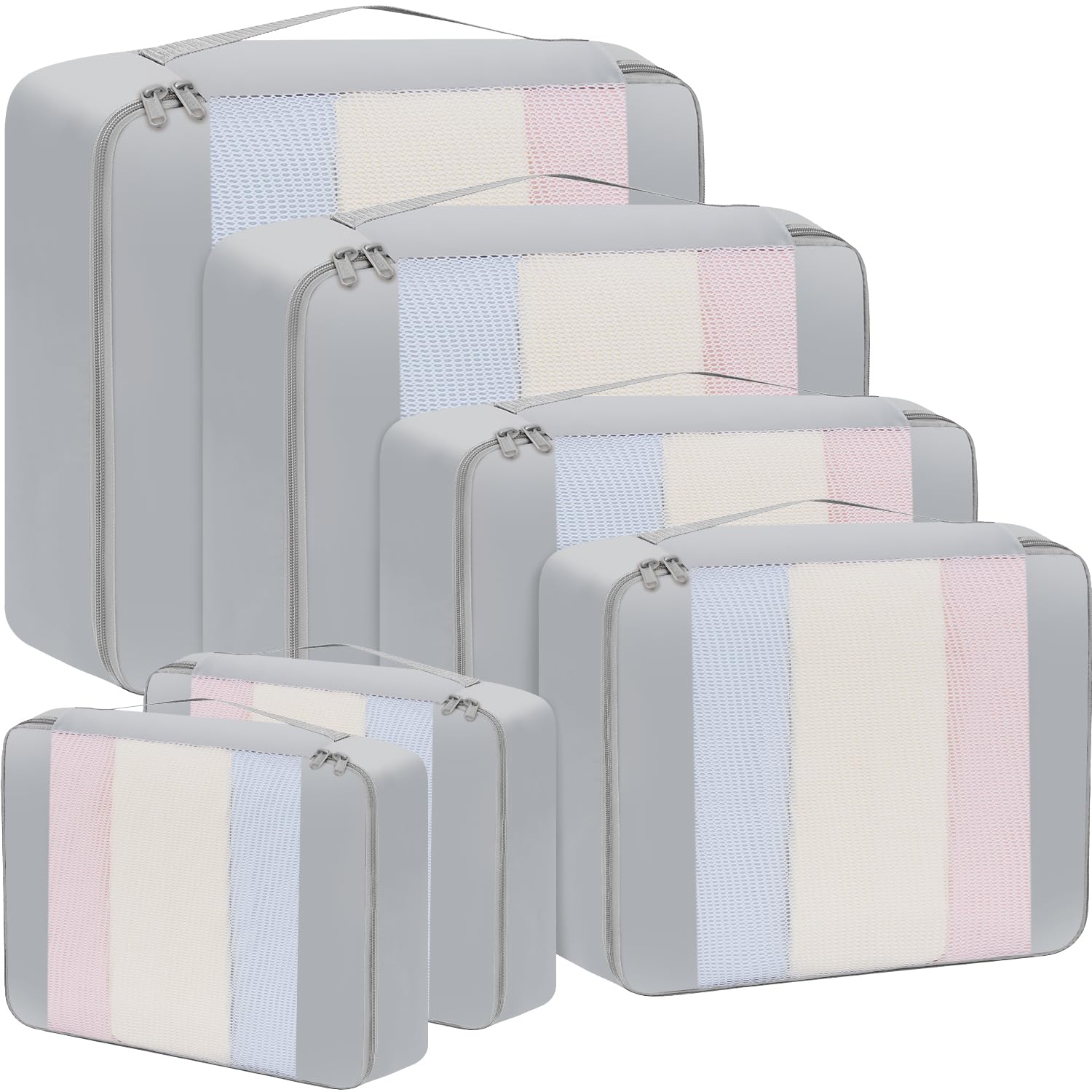 BAGAIL 6 Set/8 Set/10 Set Packing Cubes Various Sizes Packing Organizer for Travel Accessories Luggage Carry On Suitcase