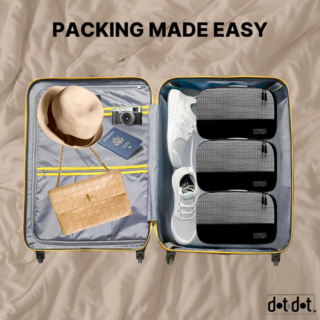 Packing Cubes for Suitcases - 5 Pcs set of Packing Cubes for Travel Carry on Suitcase Organizer Bags - Travel Cubes Organizer Bags for Luggage