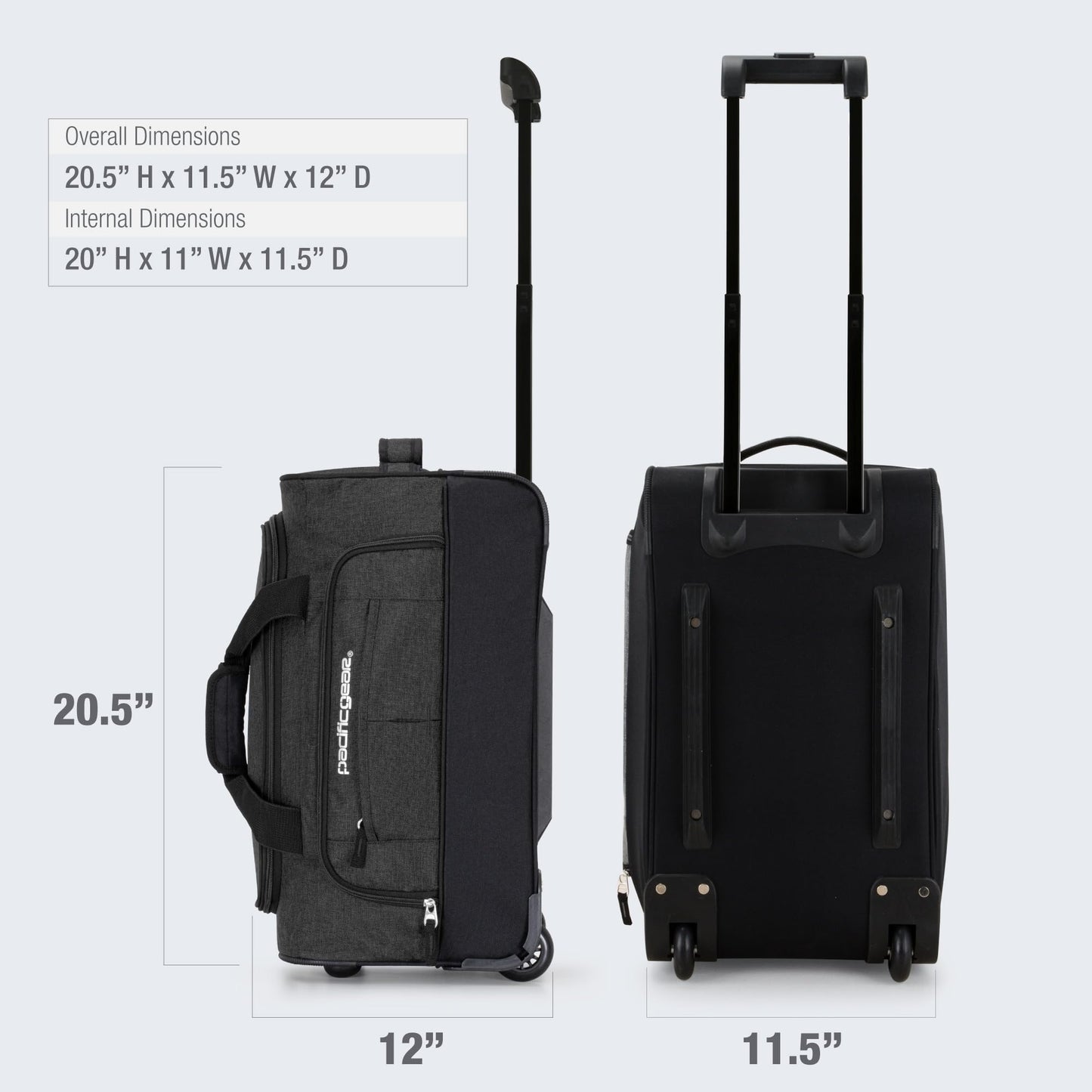 Pacific Gear Duffel Bag with Rolling Wheels