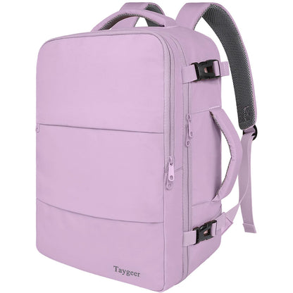 Taygeer Travel Backpack for Women Men, TSA Approved Carry On Backpack with USB Charging Port & Shoe Pouch