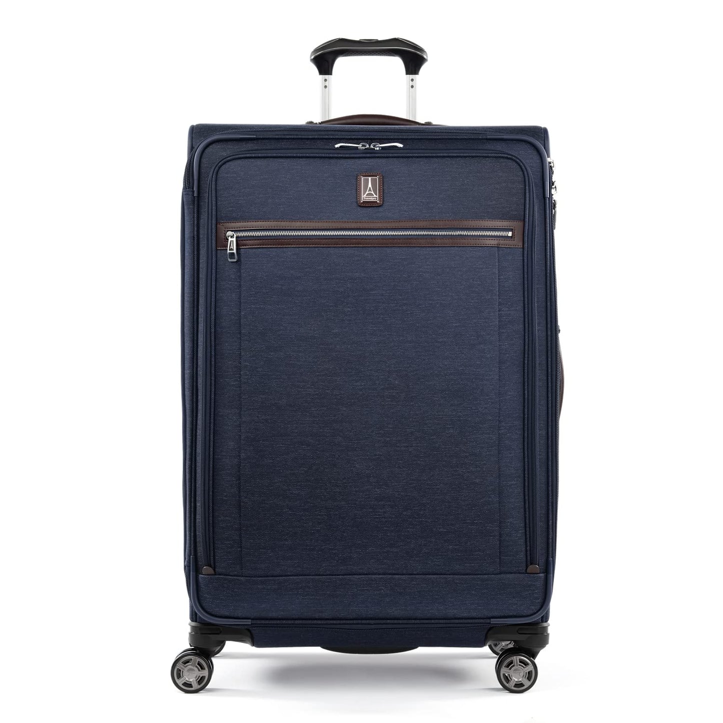 Travelpro Platinum Elite Softside Expandable Checked Luggage, 8 Wheel Spinner Large Suitcase, TSA Lock, Men and Women