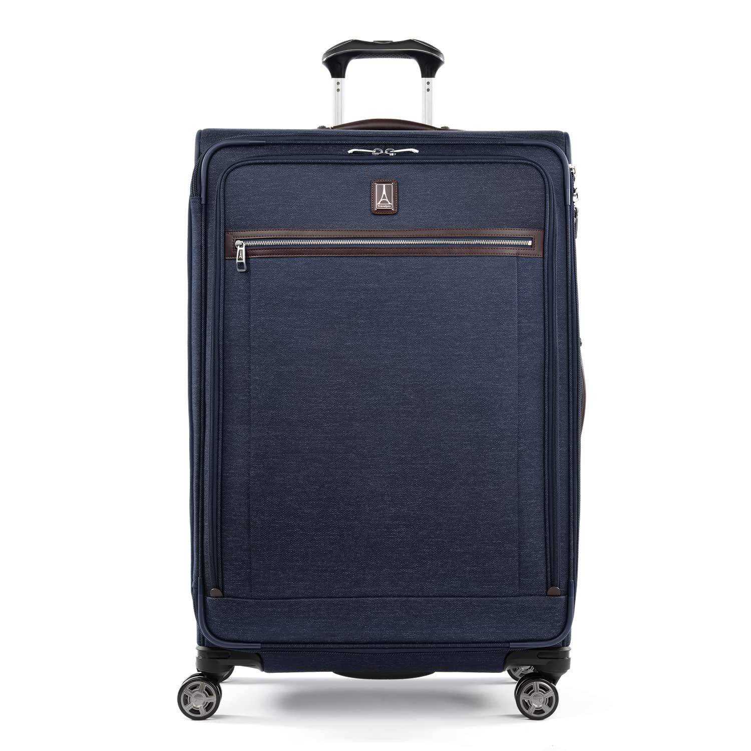 Travelpro Platinum Elite Softside Expandable Checked Luggage, 8 Wheel Spinner Large Suitcase, TSA Lock, Men and Women