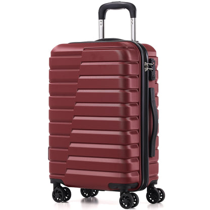 Coolife Luggage Suitcase Luggage set PC ABS TSA Lock Spinner Carry on 3 Piece Sets