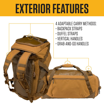 Carhartt Heavy Haul Utility Duffel Bag's, Water-Resistant Packable Bag for Jobsite, Gym, and Travel