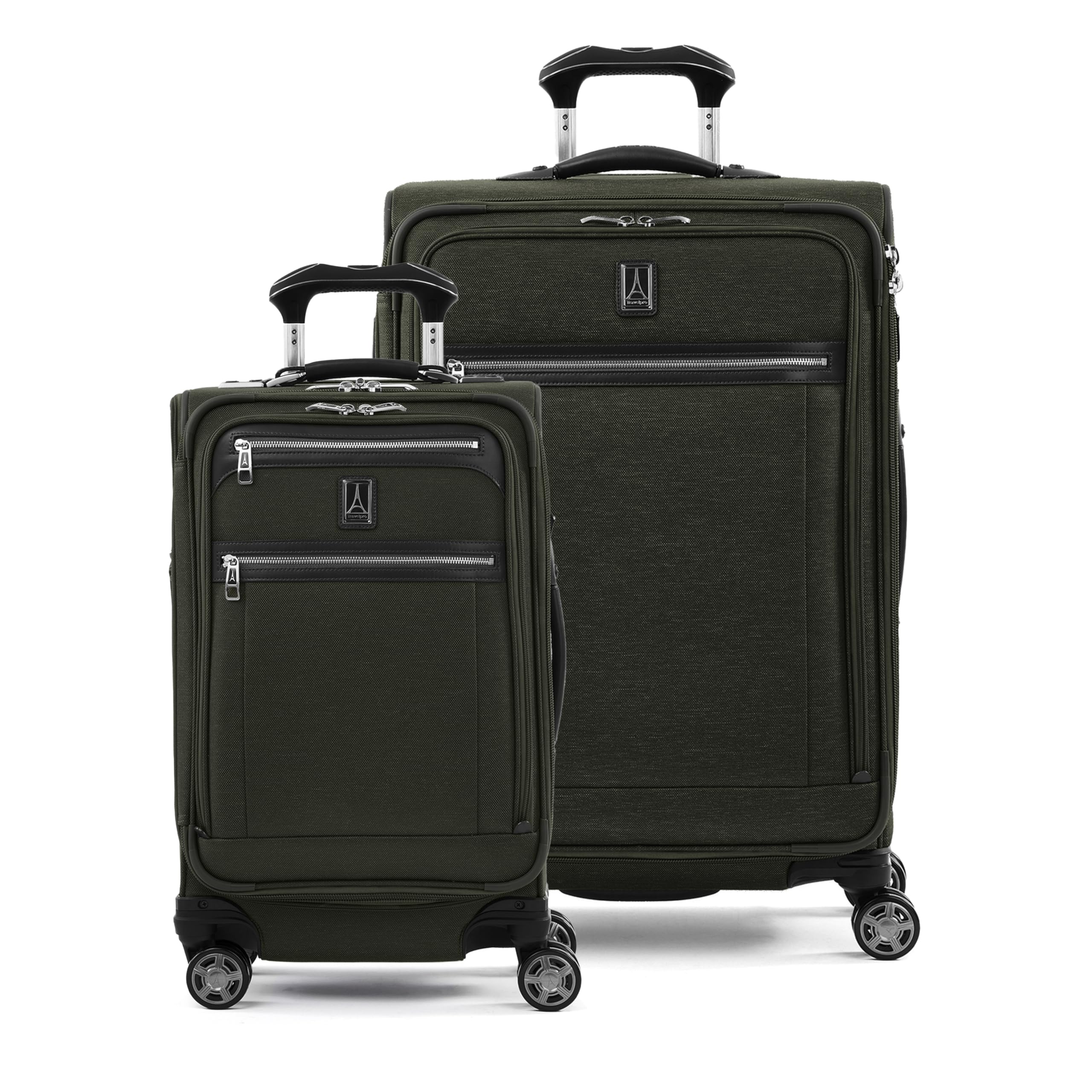 Travelpro Platinum Elite Softside Expandable Checked Luggage, 8 Wheel Spinner Large Suitcase, TSA Lock, Men and Women