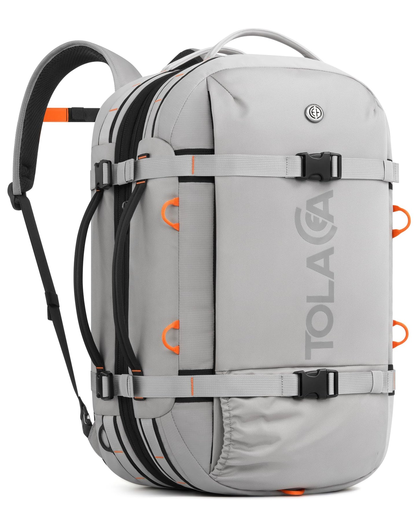 Tolaccea Travel Laptop Backpack, Carry On Backpack for Men Women, 40L-50L Expandable TSA Approved Rucksack Daypack Duffel Bag