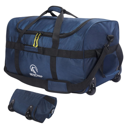 REDCAMP 85L/120L/140L Foldable Duffle Bag with Wheels, Large Travel Duffel Bag