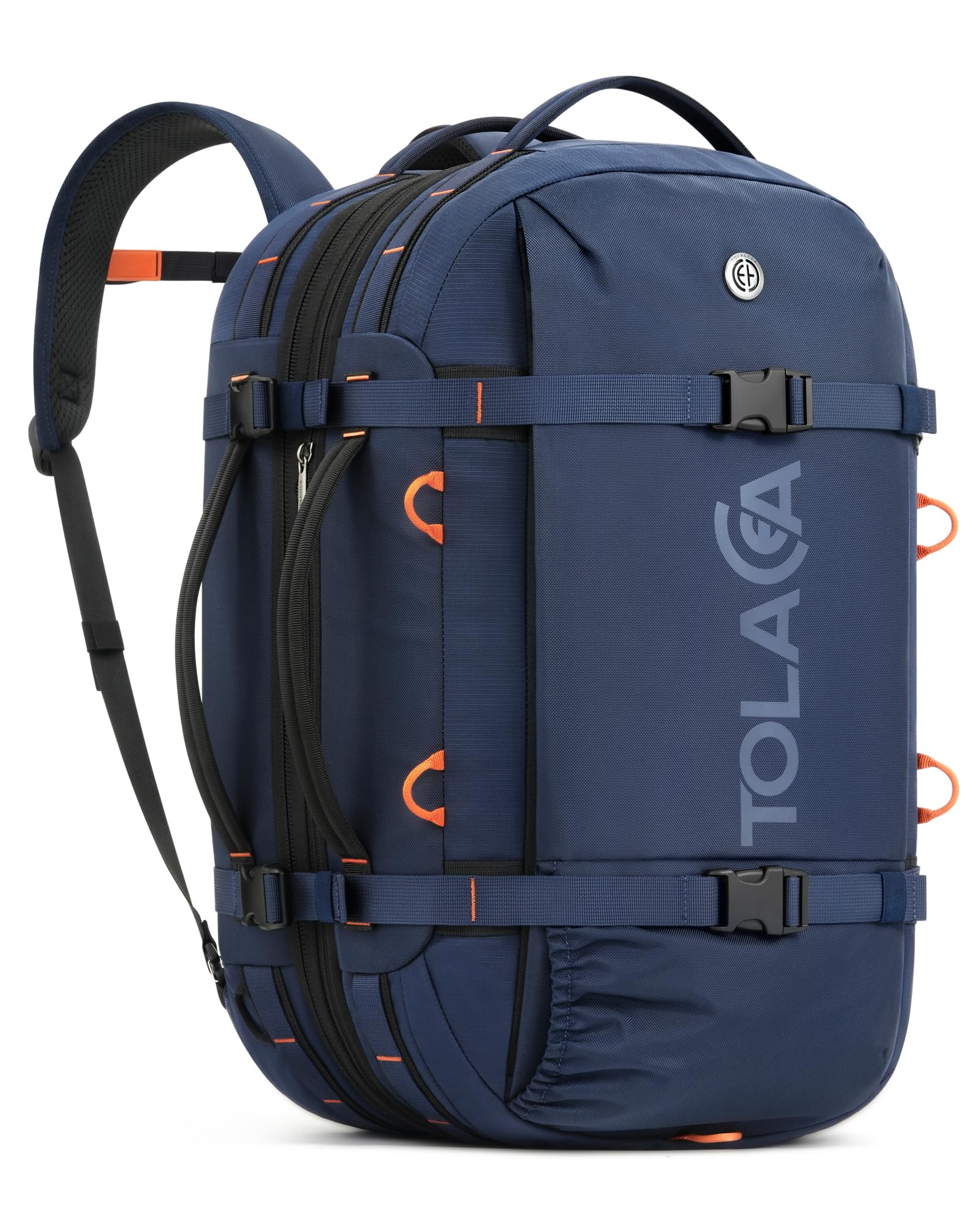 Tolaccea Travel Laptop Backpack, Carry On Backpack for Men Women, 40L-50L Expandable TSA Approved Rucksack Daypack Duffel Bag