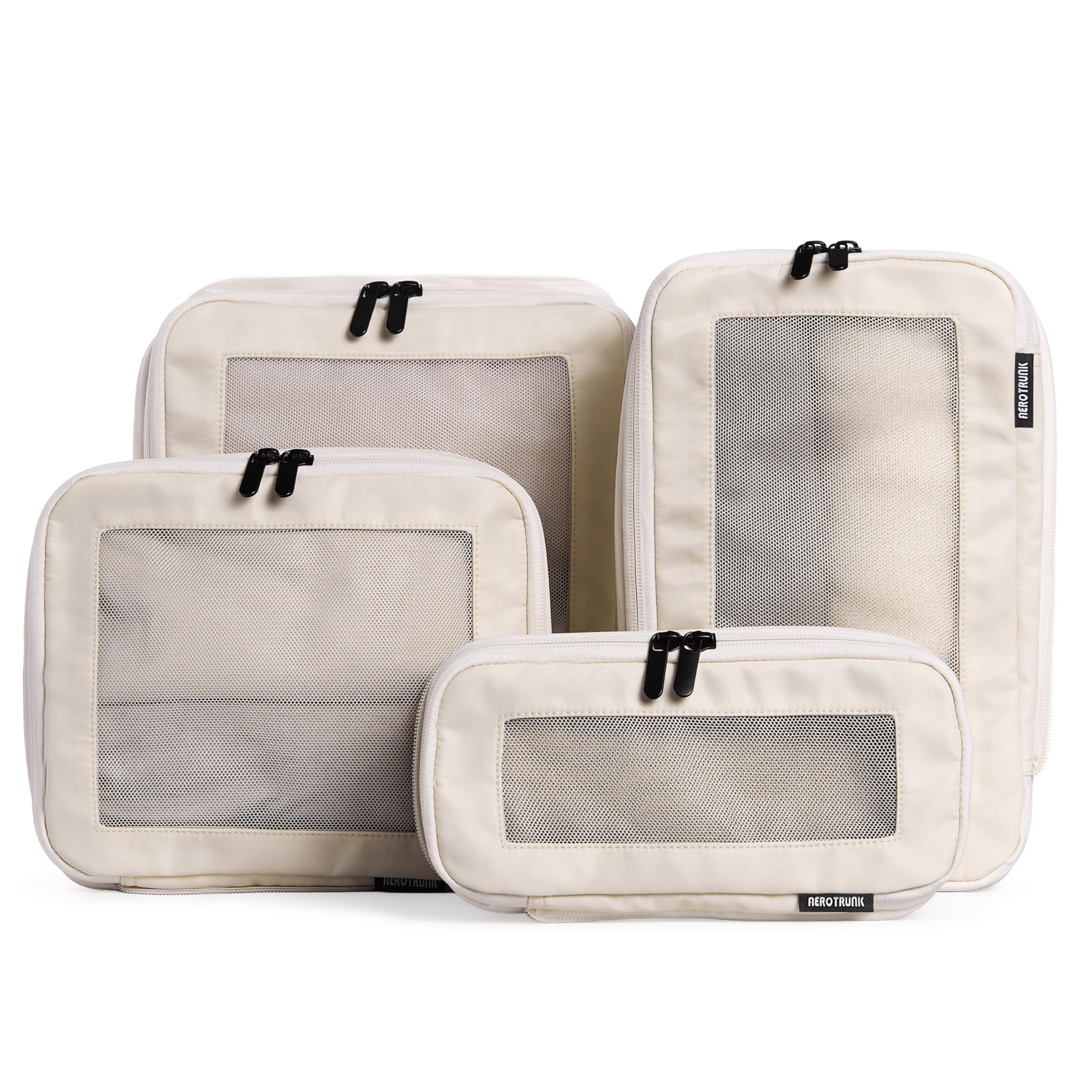 Aerotrunk Compression Packing Cubes for Travel - Luggage Organizer Bags - Double Zipper Packing Cubes for Suitcases