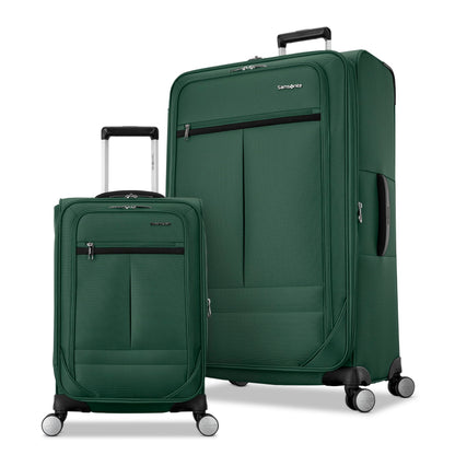 Samsonite Element 3-PC Soft-Sided 21/25/29 (Carry-On, Medium, Large Checked), Lightweight Expandable Luggage Set: 2 Front & Side Pocket, Four Spinner Wheels, Adjustable Handle, Durable