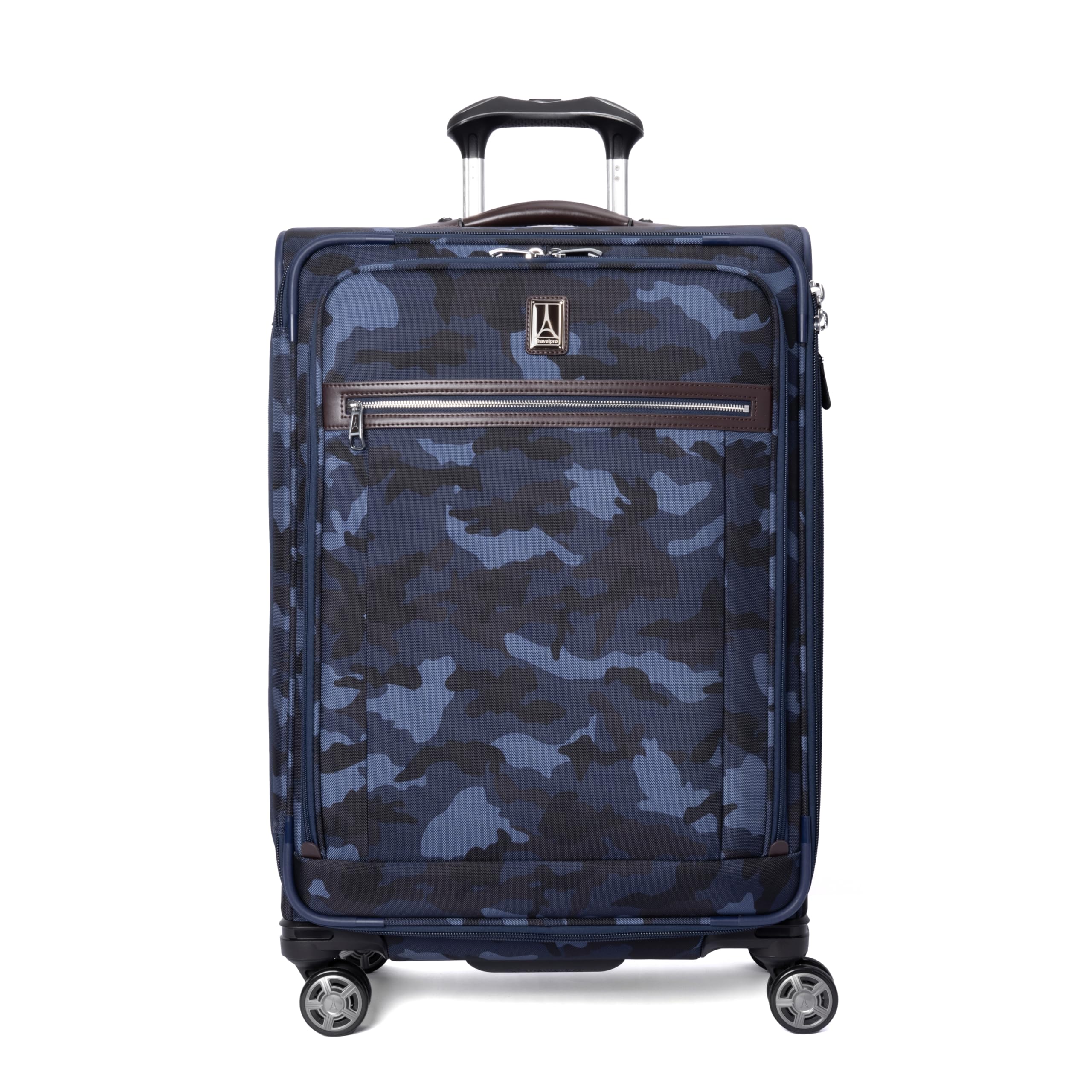 Travelpro Platinum Elite Softside Expandable Checked Luggage, 8 Wheel Spinner Large Suitcase, TSA Lock, Men and Women