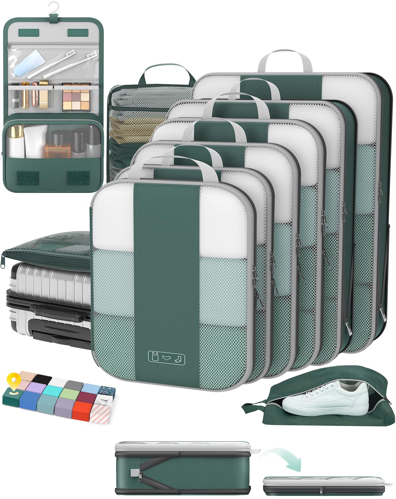 OlarHike Compression Packing Cubes Garment Bags