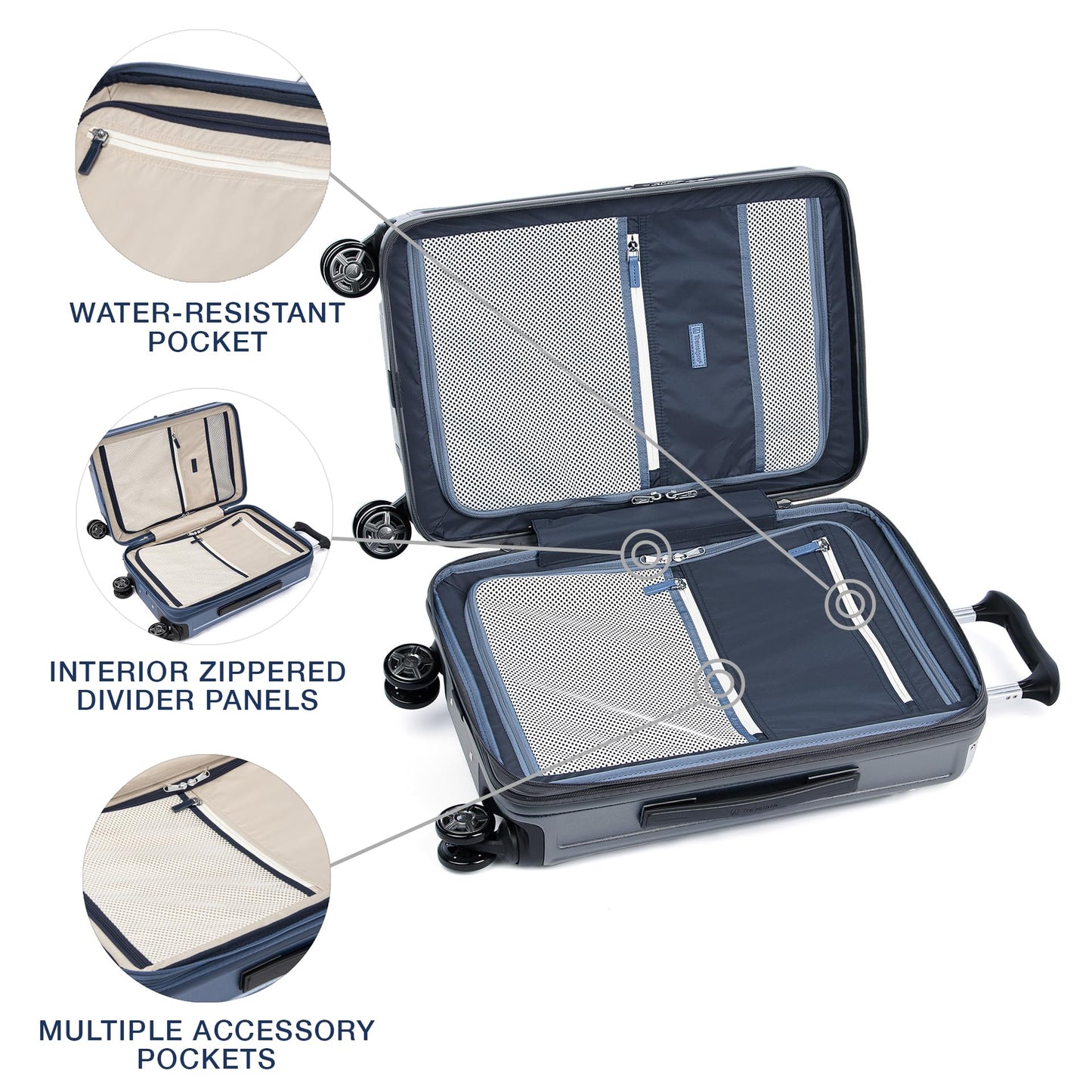 Travelpro Platinum Elite Hardside Expandable Spinner Wheel Luggage TSA Lock Hard Shell Polycarbonate Suitcase