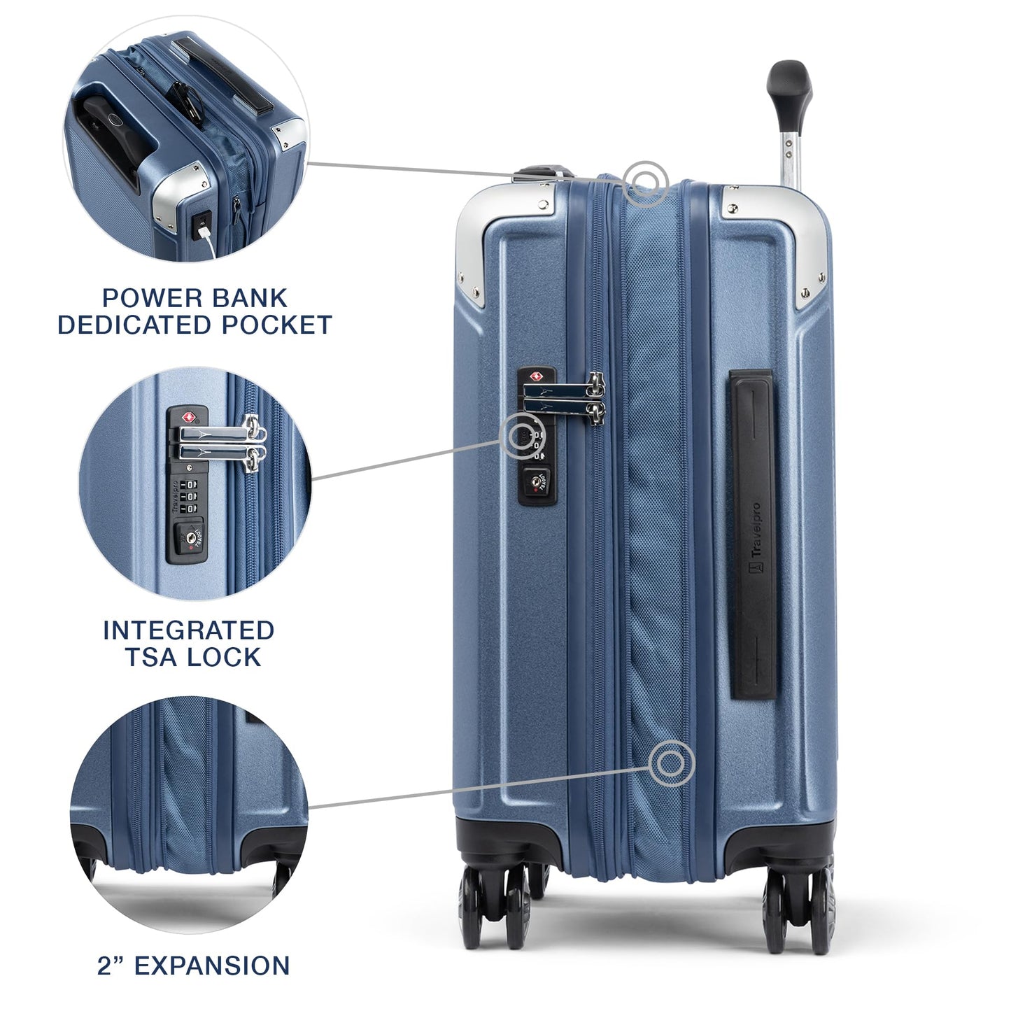 Travelpro Platinum Elite Hardside Expandable Spinner Wheel Luggage TSA Lock Hard Shell Polycarbonate Suitcase