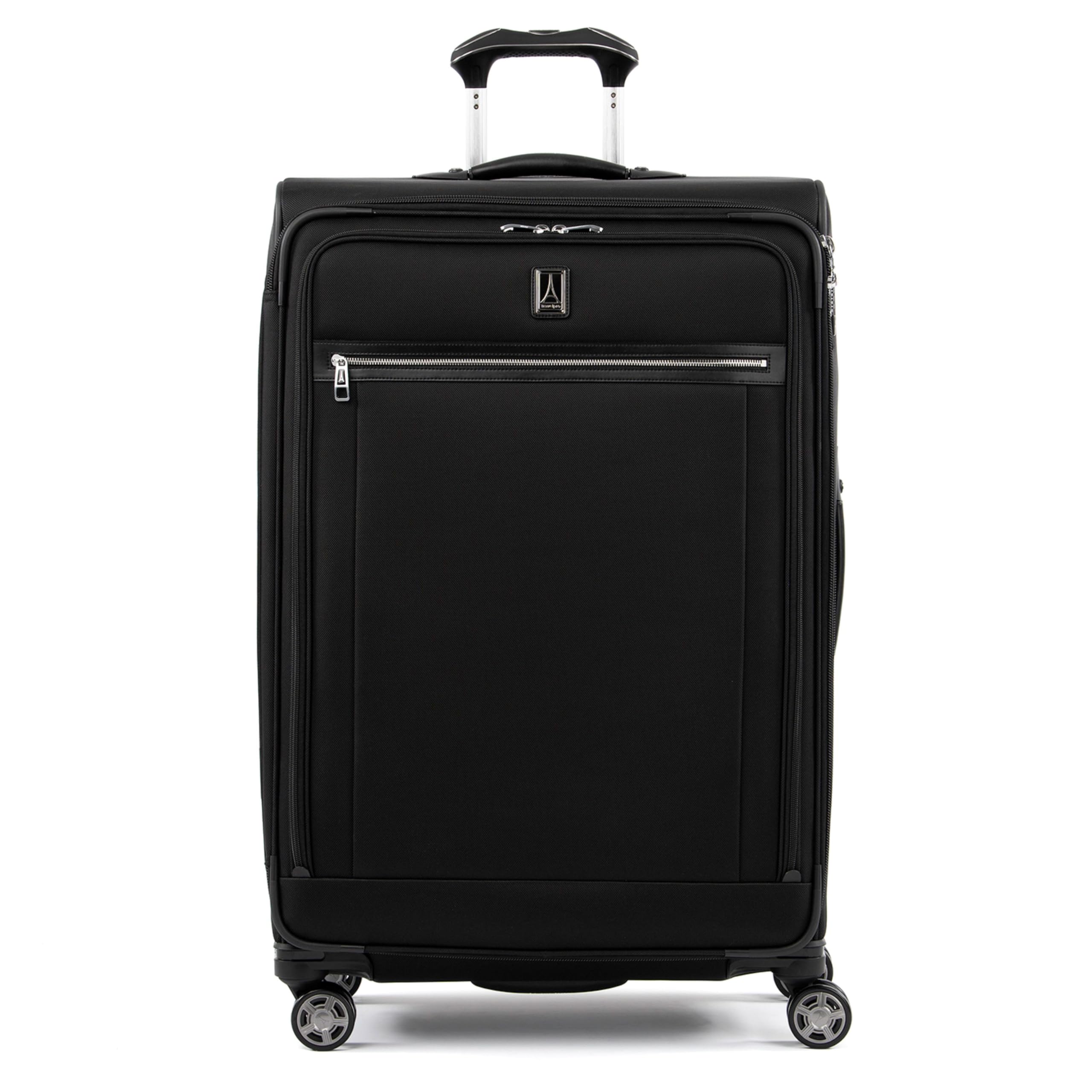 Travelpro Platinum Elite Softside Expandable Checked Luggage, 8 Wheel Spinner Large Suitcase, TSA Lock, Men and Women