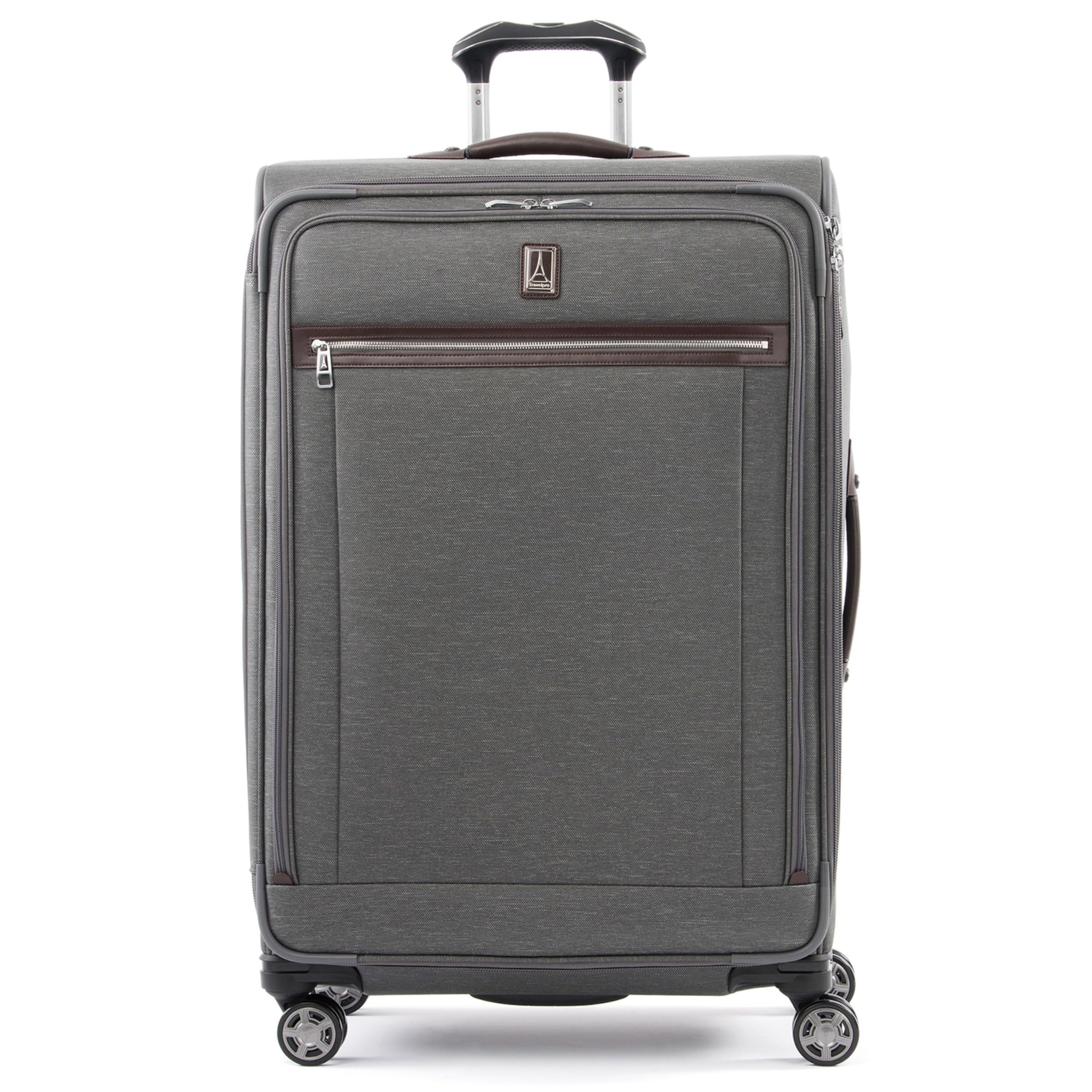 Travelpro Platinum Elite Softside Expandable Checked Luggage, 8 Wheel Spinner Large Suitcase, TSA Lock, Men and Women
