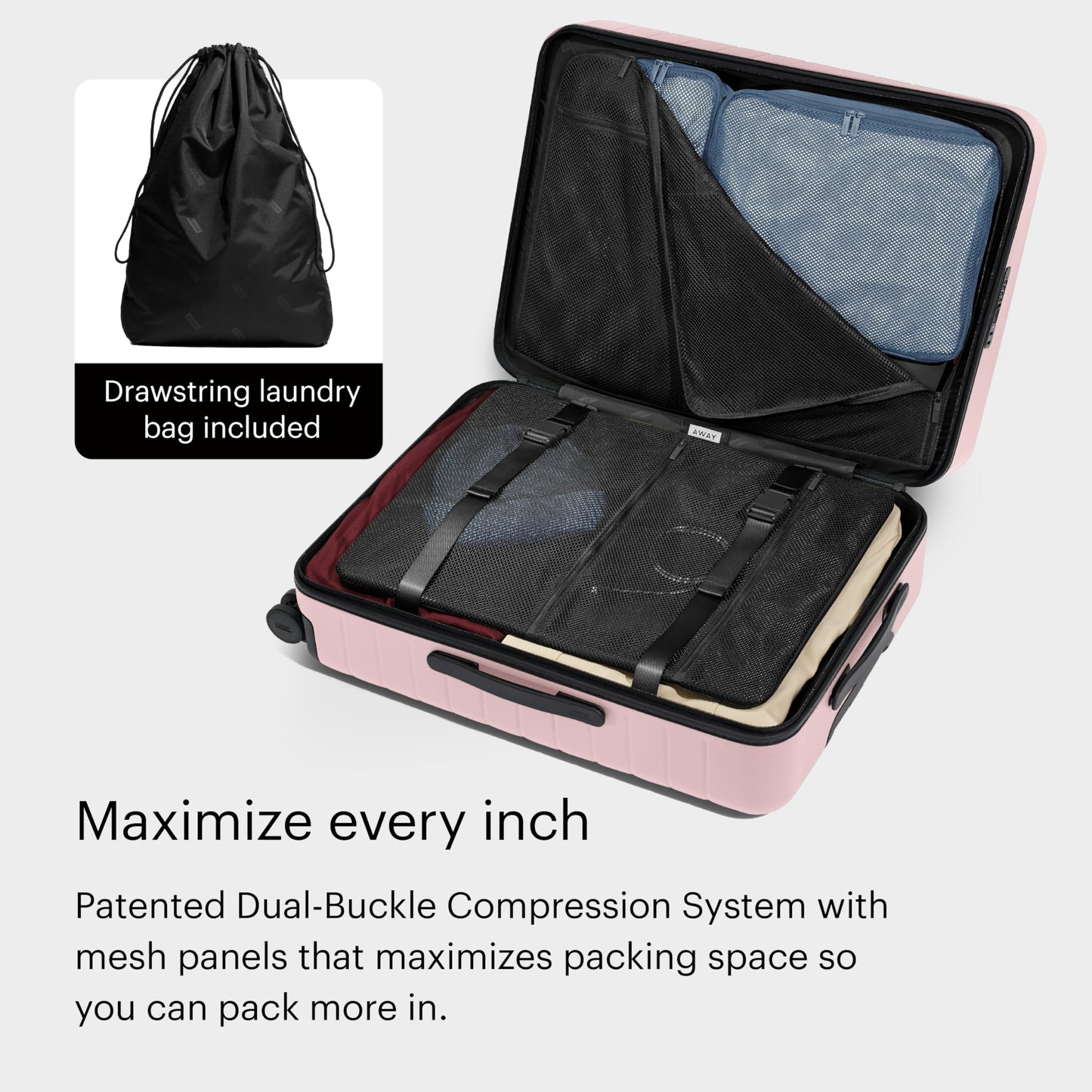 Away Checked Suitcase