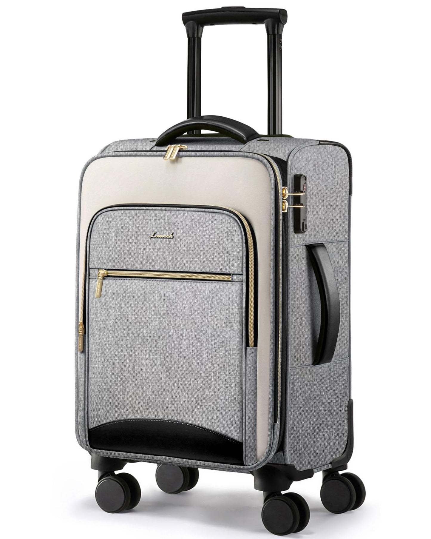 LOVEVOOK Carry on Luggage Lightweight Suitcase with DOUBLE Spinner Wheels and TSA Lock for Women