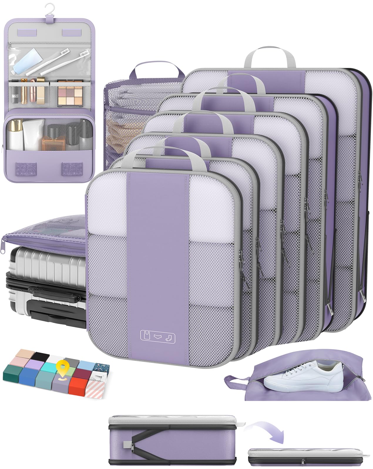 OlarHike Compression Packing Cubes Garment Bags