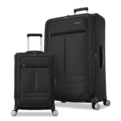 Samsonite Element 3-PC Soft-Sided 21/25/29 (Carry-On, Medium, Large Checked), Lightweight Expandable Luggage Set: 2 Front & Side Pocket, Four Spinner Wheels, Adjustable Handle, Durable