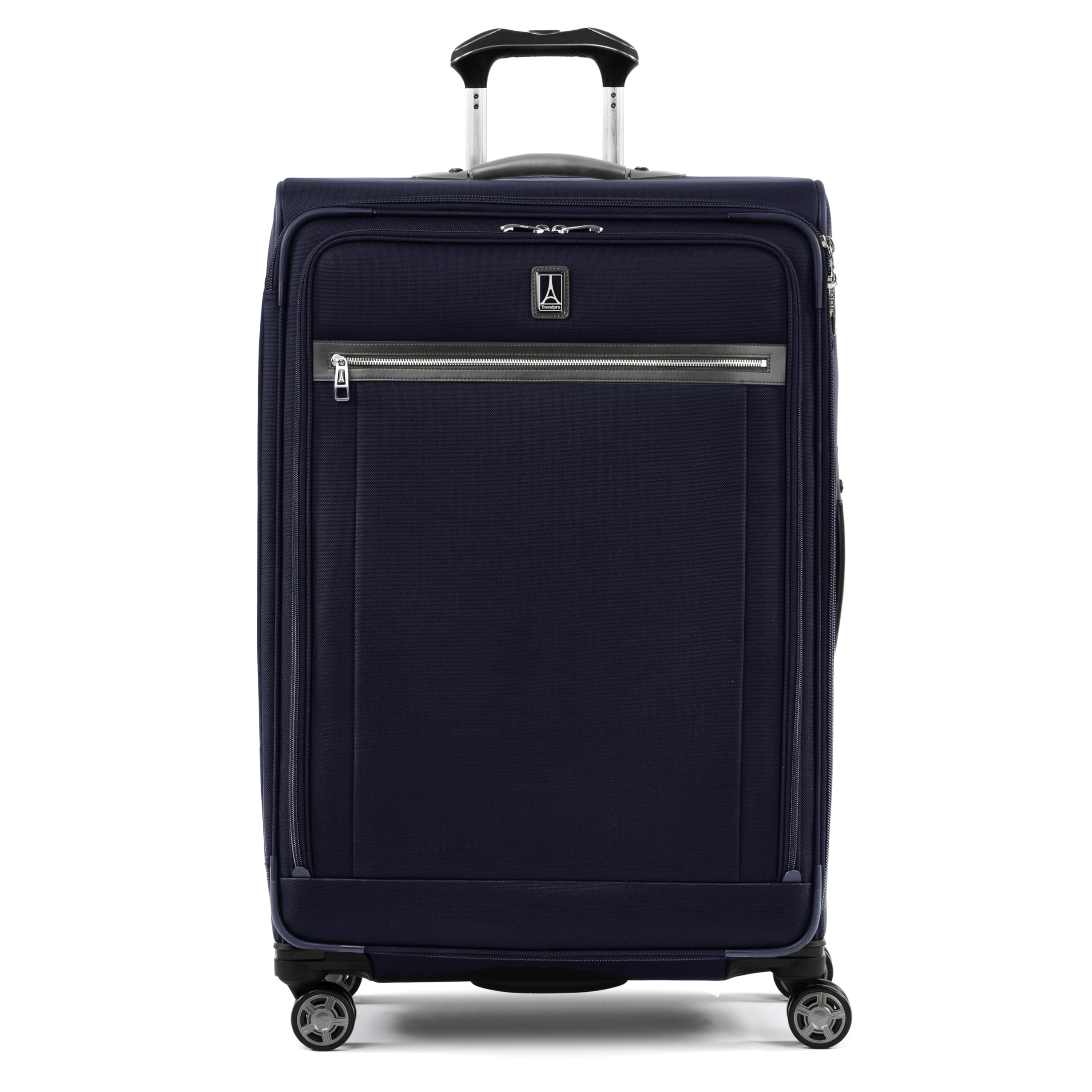 Travelpro Platinum Elite Softside Expandable Checked Luggage, 8 Wheel Spinner Large Suitcase, TSA Lock, Men and Women