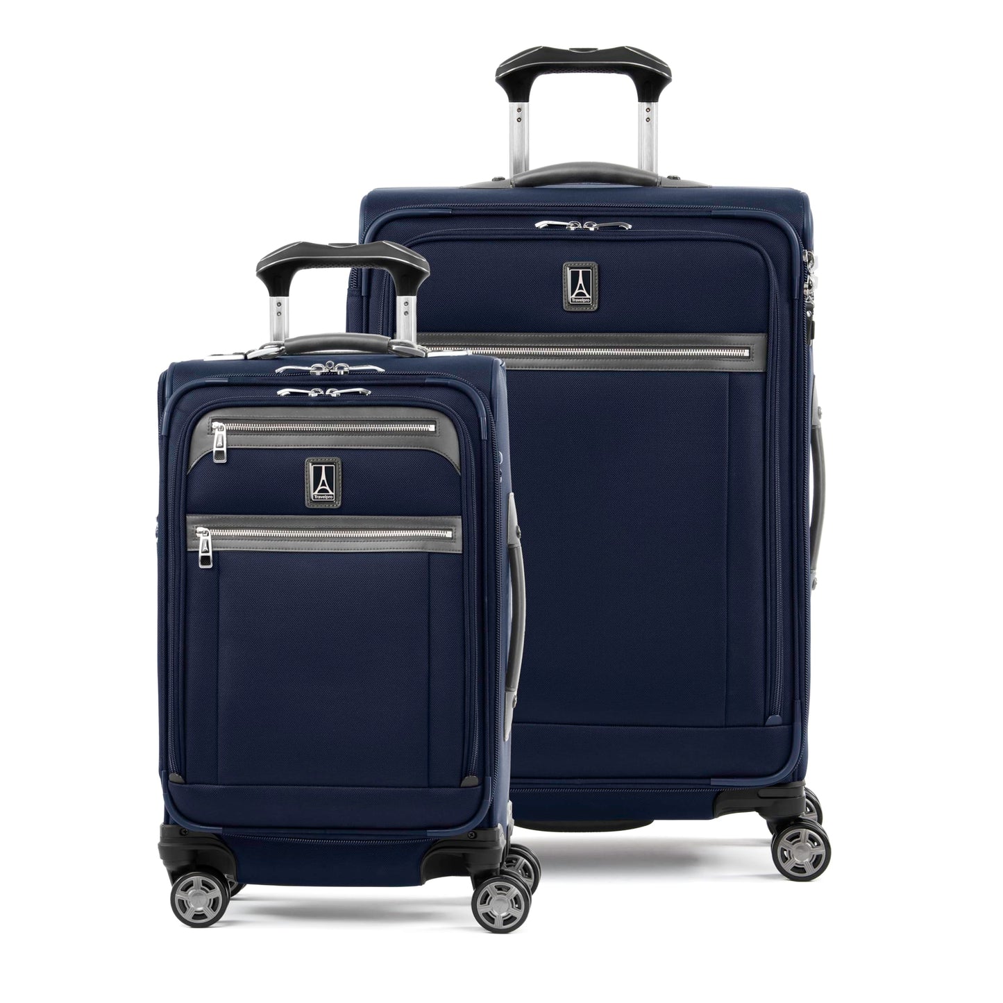 Travelpro Platinum Elite Softside Expandable Checked Luggage, 8 Wheel Spinner Large Suitcase, TSA Lock, Men and Women