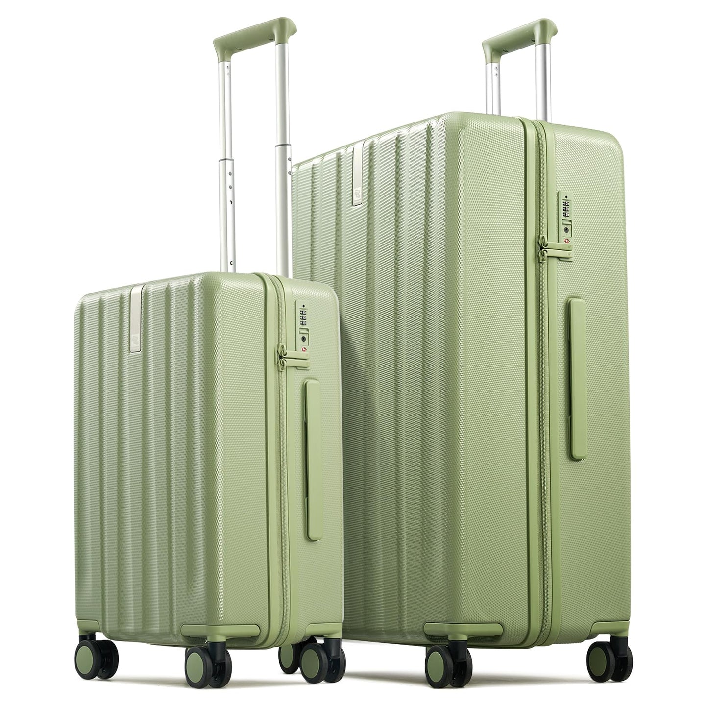 Hanke Upgraded Elite Luggage, PC Hard Shell Suitcases with Wheels, TSA Lock, Explosion-Proof Zipper Suitcase for Long Travel Men & Women