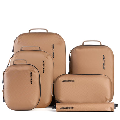 Aerotrunk Ultralight Compression Packing Cubes - Lightweight Travel Organizers for Suitcases and Luggage