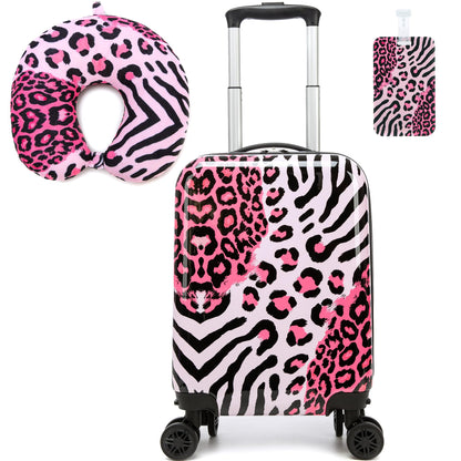 Esteemly Kid's Luggage Set 2 Piece Suitcase Set 16" Hardside Luggage with Spinner Wheels Kids Carry on Suitcase