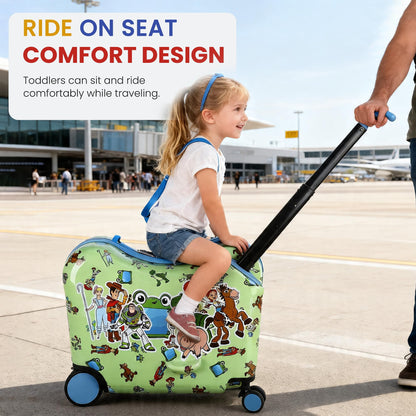 Bioworld Toy Story Kids Ride-On 15" Luggage For Travel and Adventures