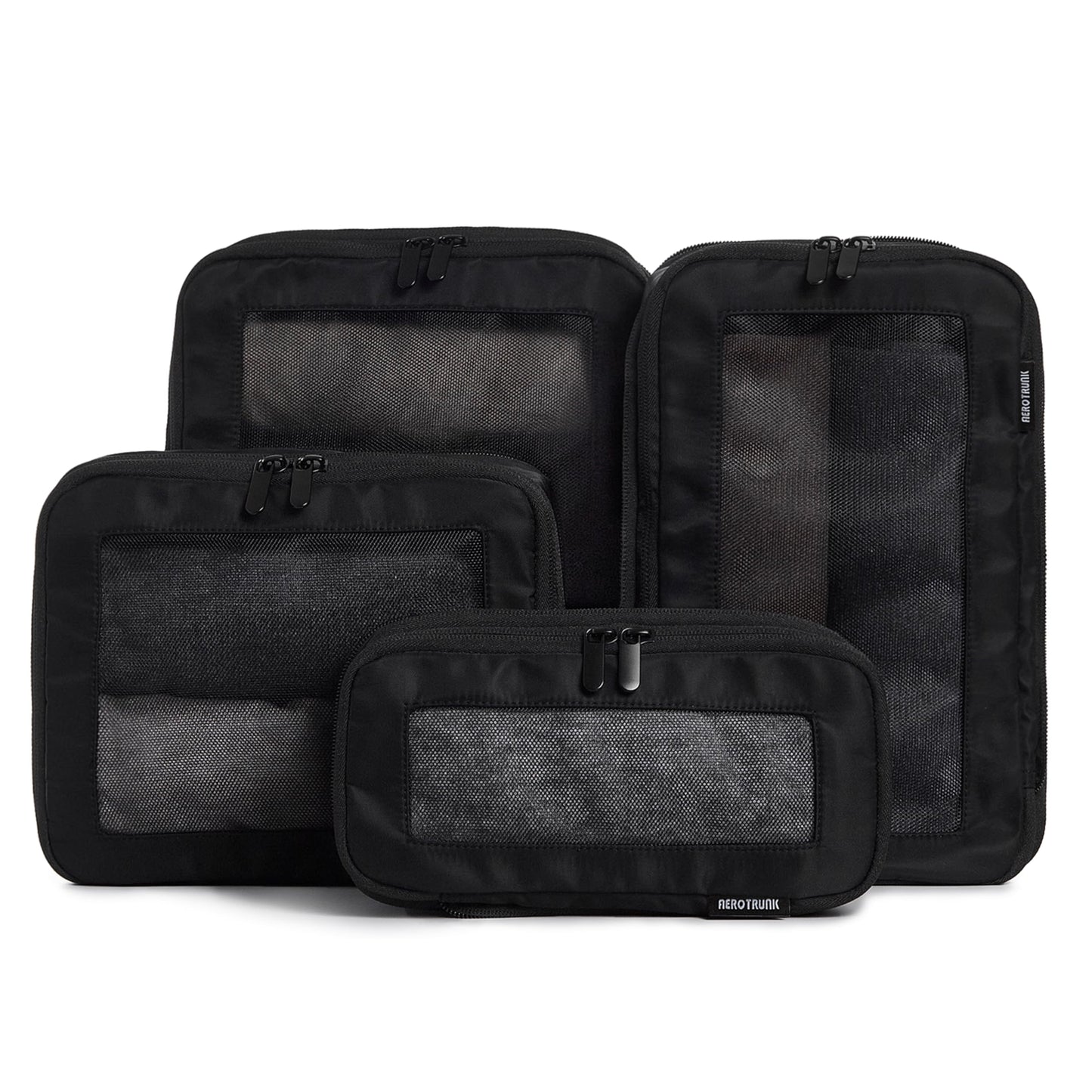 Aerotrunk Compression Packing Cubes for Travel - Luggage Organizer Bags - Double Zipper Packing Cubes for Suitcases