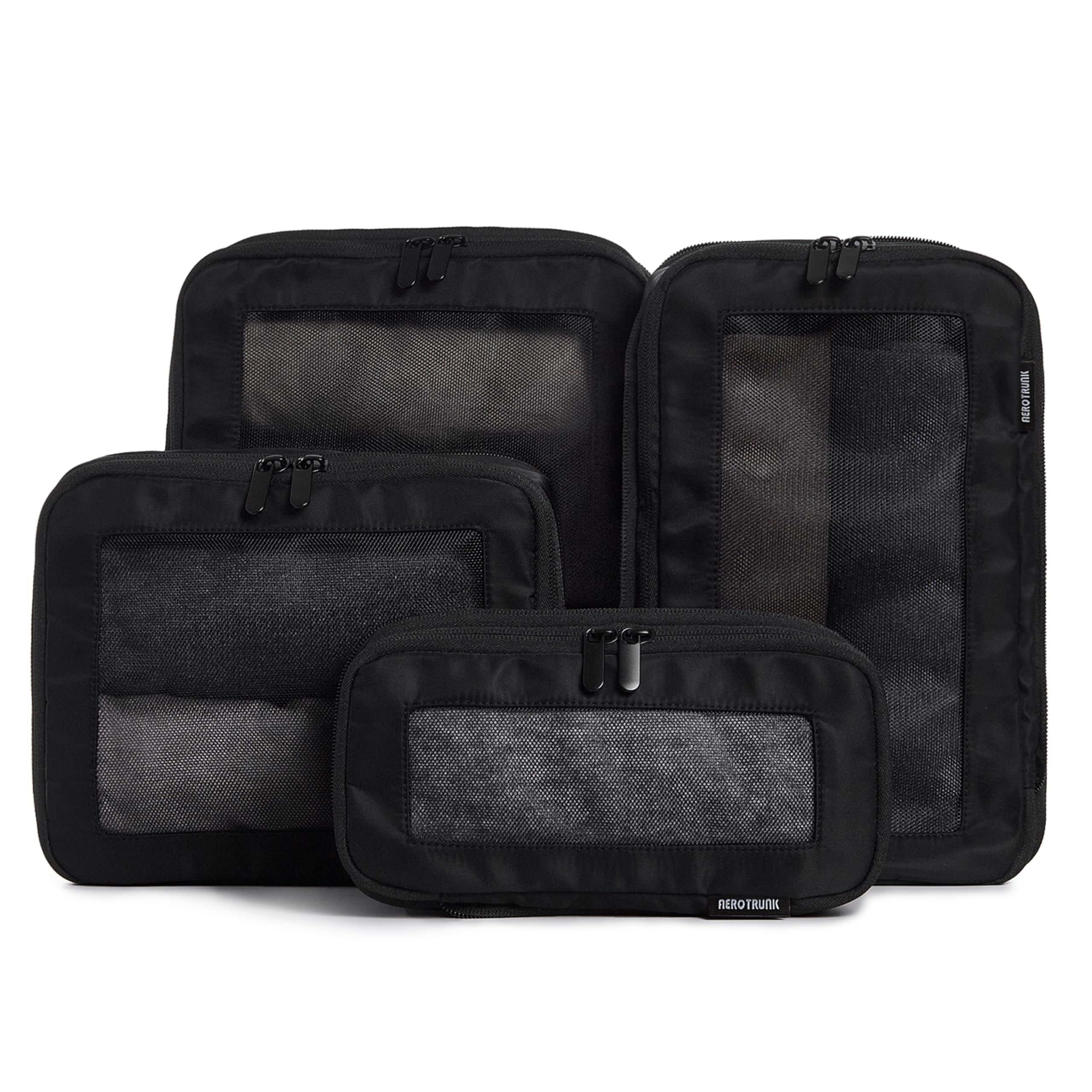 Aerotrunk Compression Packing Cubes for Travel - Luggage Organizer Bags - Double Zipper Packing Cubes for Suitcases