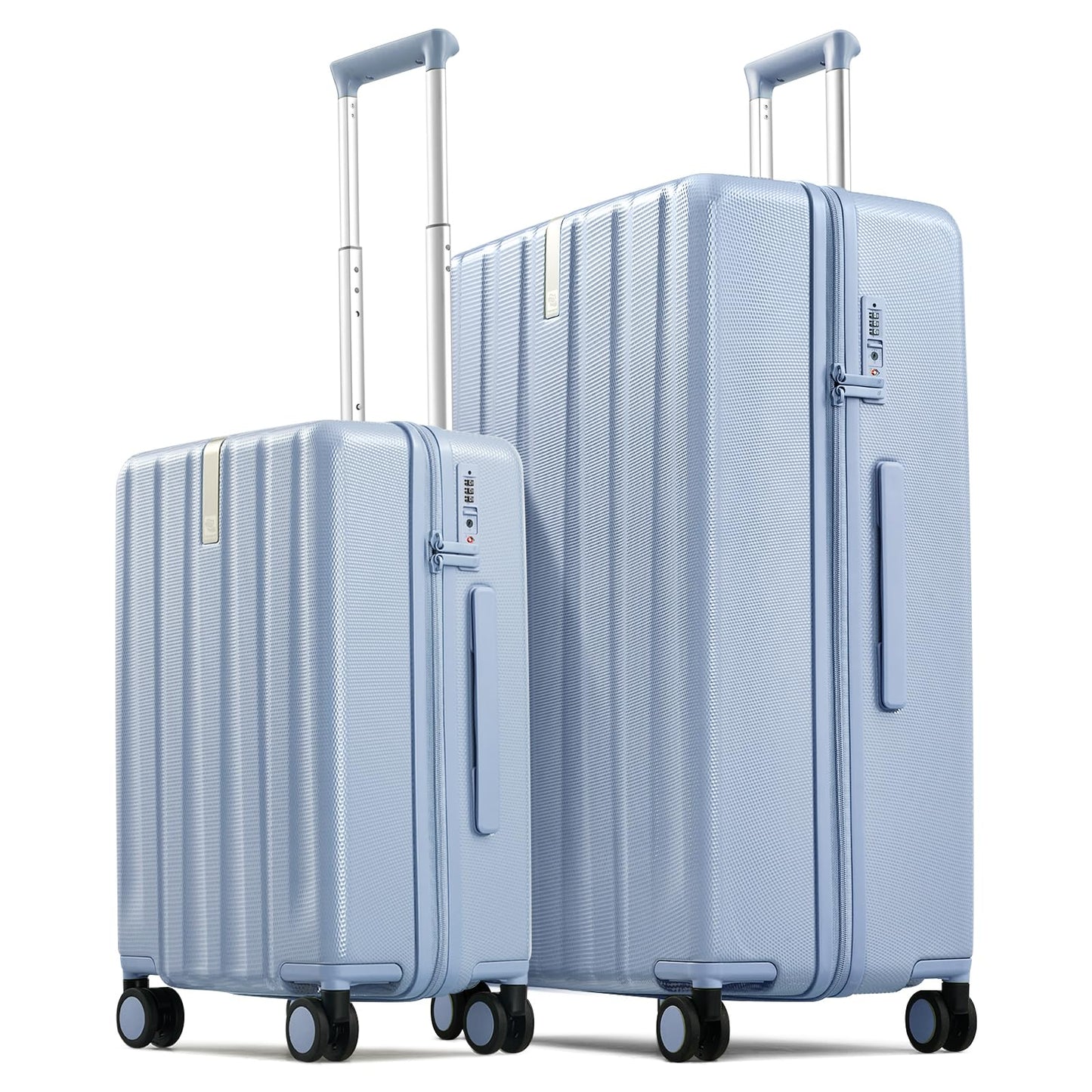 Hanke Upgraded Elite Luggage, PC Hard Shell Suitcases with Wheels, TSA Lock, Explosion-Proof Zipper Suitcase for Long Travel Men & Women