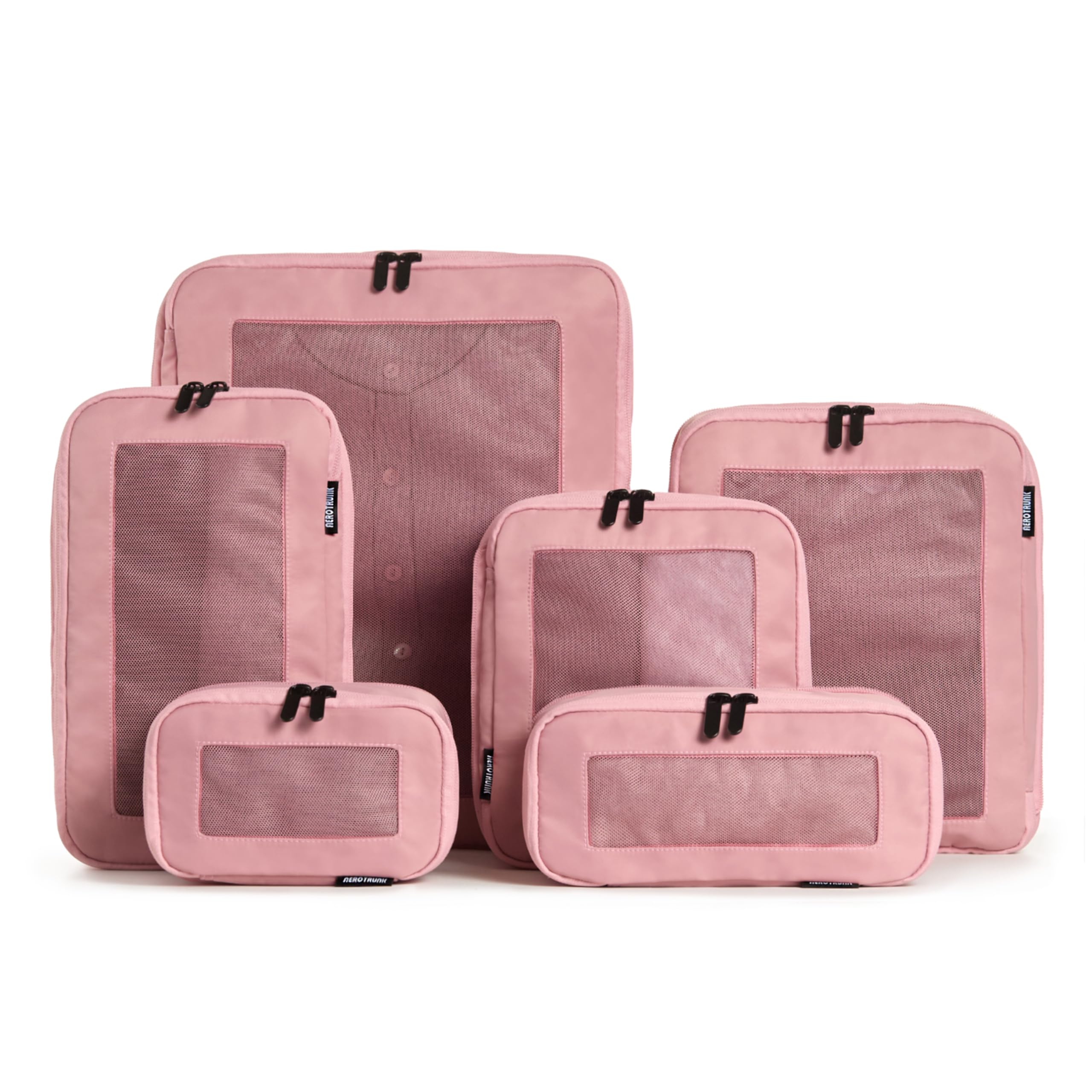 Aerotrunk Compression Packing Cubes for Travel - Luggage Organizer Bags - Double Zipper Packing Cubes for Suitcases