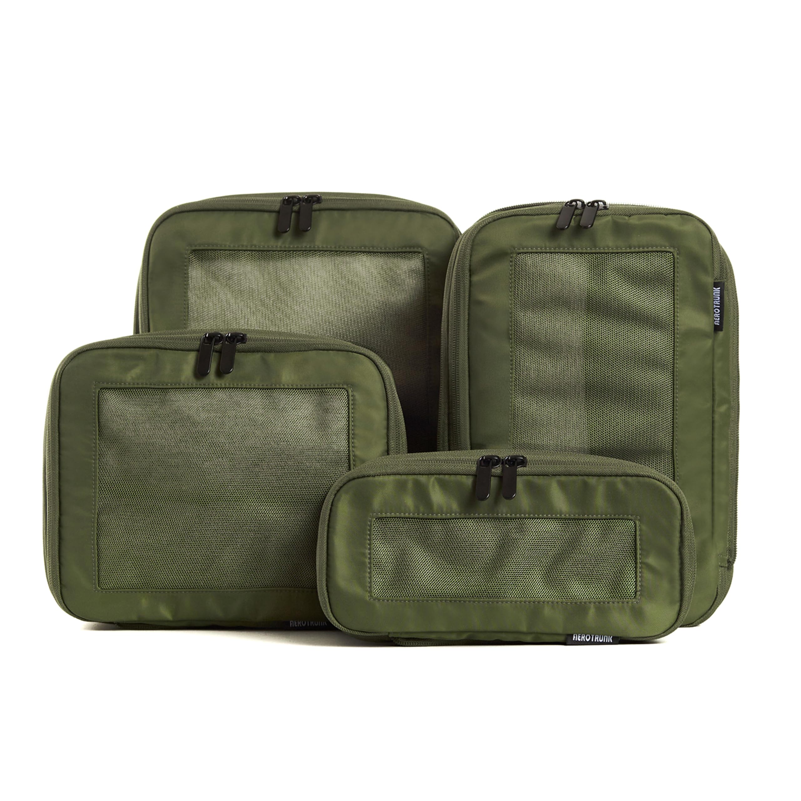 Aerotrunk Compression Packing Cubes for Travel - Luggage Organizer Bags - Double Zipper Packing Cubes for Suitcases